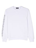 DSQUARED2 KIDS sweat en coton à logo imprimé - Blanc - thumbnail