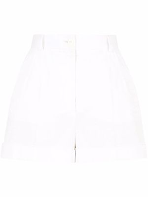 Dolce & Gabbana short à plis marqués - Blanc