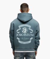 Jorcustom Ribbon Oversized Hoodie Heren Blauw - Maat XS - Kleur: Blauw | Soccerfanshop