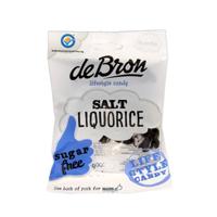 De Bron Klavertjes zout/salt liquorice suikervrij 100 Gram