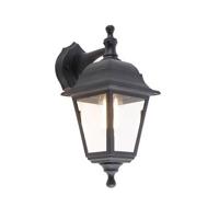 QAZQA Klassieke buiten wandlamp zwart IP44 - Capital