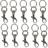 Basi 8120-9100 4026434004335 Sleutelkarabijn Zilver 10 stuk(s)