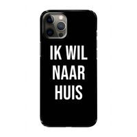 Ik wil naar huis - Zwart: Volledig geprint iPhone 12 Pro Hoesje