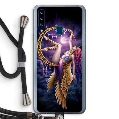 Aerial Angel: Samsung Galaxy A20s Transparant Hoesje met koord