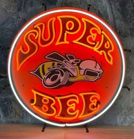 Super Bee Neon Verlichting Met Achterplaat - 60 x 60 cm