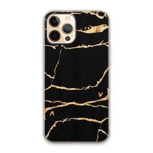 Gouden marmer: iPhone 13 Pro Max Transparant Hoesje