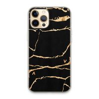 Gouden marmer: iPhone 13 Pro Max Transparant Hoesje