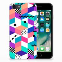 iPhone SE 2022 | SE 2020 | 8 | 7 | TPU Hoesje | Blokken Kleurrijk