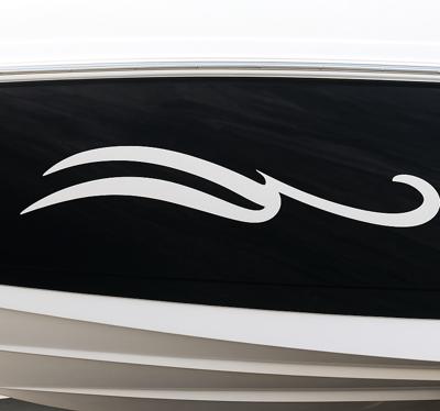 Boot sticker strakke golf