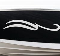 Boot sticker strakke golf