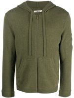 Zadig&Voltaire zip-up knitted cashmere hoodie - Vert