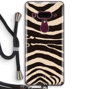Arizona Zebra: HTC U12+ Transparant Hoesje met koord