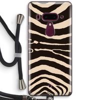 Arizona Zebra: HTC U12+ Transparant Hoesje met koord