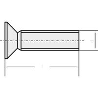 TOOLCRAFT 889797 Verzonken schroeven M4 40 mm T-profiel DIN 965 RVS A2 1 stuk(s)