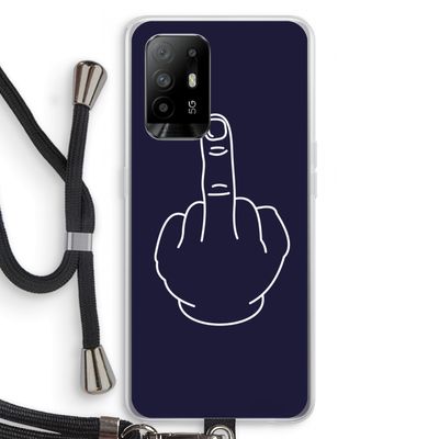 F**k U: Oppo A94 5G Transparant Hoesje met koord