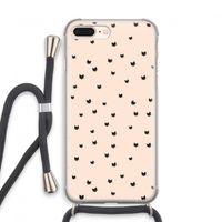 Kleine kattenkopjes: iPhone 7 PLUS Transparant Hoesje met koord