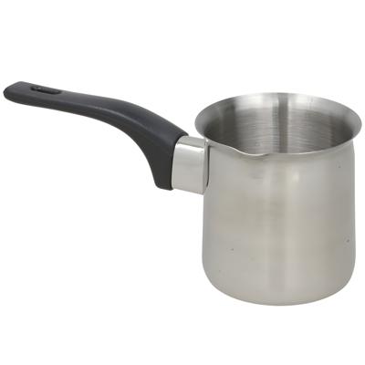 Gerimport melk en sauspan klein - RVS - 235 ml - D7 x H8 cm - metaal Gerimport melk en sauspan klein - RVS - 235 ml - D7 x H8 cm - metaal