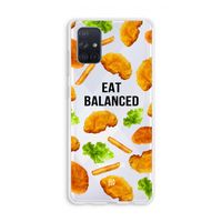 Eat Balanced: Galaxy A71 Transparant Hoesje
