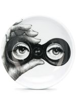 Fornasetti cendrier imprimé 12cm - Blanc