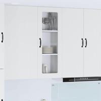 Keukenkast aan de muur met plank Hoogglans wit 40 x 31 x 100 cm Keukenkast aan de muur met plank Hoogglans wit 40 x 31 x 100 cm