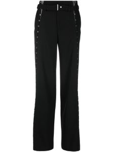 Dion Lee pantalon ample à détail de crochet - Noir