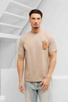 XPLCT Monaco T-Shirt Heren Lichtbruin - Maat M - Kleur: Lichtbruin | Soccerfanshop