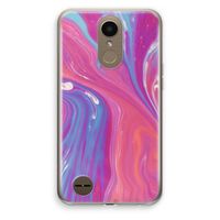 Paarse stroom: LG K10 (2017) Transparant Hoesje