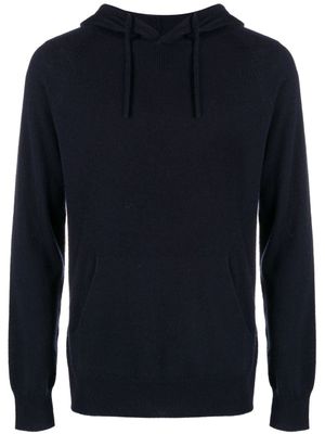 Emporio Armani hoodie à logo brodé - Bleu