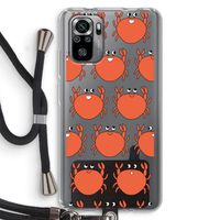 Krab: Xiaomi Redmi Note 10S Transparant Hoesje met koord