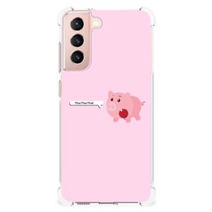 Samsung Galaxy S21 FE Stevig Bumper Hoesje Pig Mud