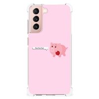 Samsung Galaxy S21 FE Stevig Bumper Hoesje Pig Mud - thumbnail