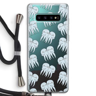 Octopussen: Samsung Galaxy S10 Plus Transparant Hoesje met koord