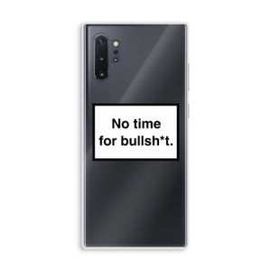 No time: Samsung Galaxy Note 10 Plus Transparant Hoesje