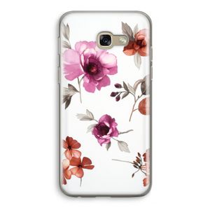 Geschilderde bloemen: Samsung Galaxy A5 (2017) Transparant Hoesje