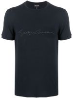 Giorgio Armani t-shirt à logo - Bleu