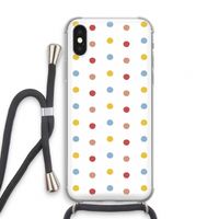 Bollen: iPhone XS Transparant Hoesje met koord