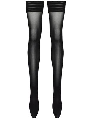 Wolford bas à effet de transparence - Noir