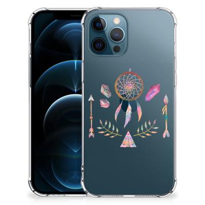 iPhone 12 | 12 Pro Stevig | Bumper Hoesje | Boho Dreamcatcher
