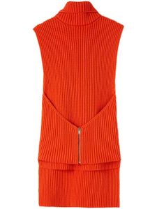 Jil Sander haut en maille à col roulé - Orange