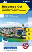 Wandelkaart 44 Outdoorkarte Bodensee ost | Kümmerly & Frey
