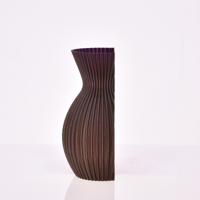 Lily 3D wandvaas 20x13x8cm Bronze Metallic