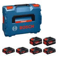 Bosch Professional EXBA18V EXPERT Accuset 4 x EXBA18V-40 4.0Ah + 2 x EXBA18V-80 8.0Ah 18V in L-Boxx - 1600A0373G