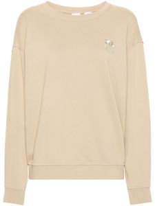 PINKO sweat en coton à logo brodé - Tons neutres