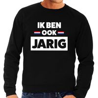 Zwart Ik ben ook jarig sweater voor heren - thumbnail