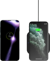 ZENS Slim Line Draadloze Oplader 10W Zwart - thumbnail