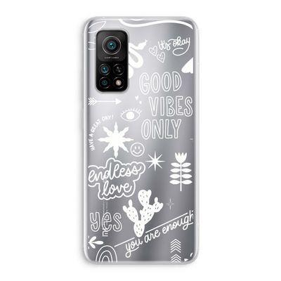 Good vibes: Xiaomi Mi 10T 5G Transparant Hoesje