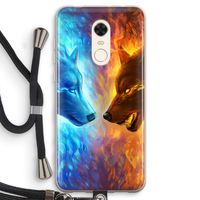 Fire & Ice: Xiaomi Redmi 5 Transparant Hoesje met koord