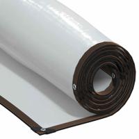 VidaXL Doorzichtig zeildoek met zeilringen 1x12 m polyethyleen