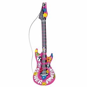 Opblaasbare hippie gitaar 105 cm