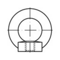 TOOLCRAFT TO-5381586 Ringmoeren M8 DIN 582 Staal Thermisch verzinkt 25 stuk(s) - thumbnail